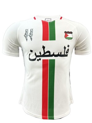 Palestine maillot domicile uniforme de football blanc premier kit de football pour hommes hauts chemise de sport 2024-2025